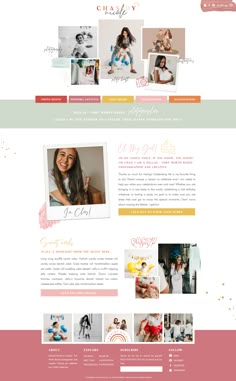 an image of a website design for a babysith company, with photos and text