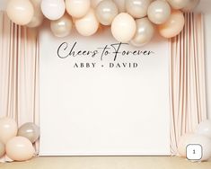 an image of a wedding backdrop with balloons