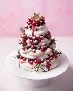 a white plate topped with a christmas tree cake