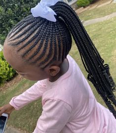 Cornrow Ponytail Hairstyles For Kids, Kiddie Braids, Drop Braids, Big Twist Braids Hairstyles, White Girl Braids, Kid Braids, Baby Girl Hairstyles Curly, Toddler Braided Hairstyles, Toddler Braids