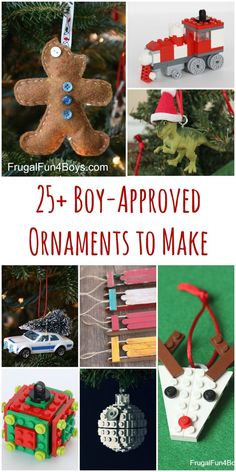 25 christmas ornaments to make for boys and girls