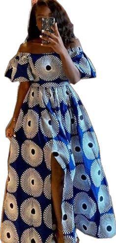 Ankara Maxi Dress, African Print Dress, Off Shoulder Fashion, Ankara Dress, Vintage Maxi Dress, African Design Dresses, Latest African Fashion Dresses, African Dresses For Women, African Print Fashion