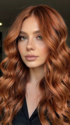 Polished Modern Copper Hair intended for Modern Women 💁‍♀️ Hair With Green Eyes, Copper Curly Hair, Mahogany Curls, Maroon Highlights, Cowboy Copper Hair, Burgundy Balayage, Lavender Highlights, Cowboy Copper, Brown Curls