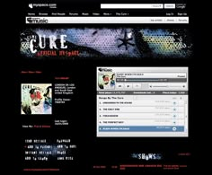 an image of a website page with music