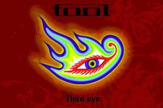 the cover art for third eye, which features flames and an eyeball in the center