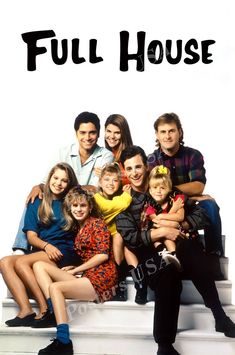 the cast of full house posing for a photo