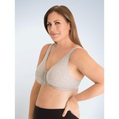 The Meryl is a soft, breathable front-closure cotton bra that keeps you comfy whether it’s day or night. Wear this must-have comfort bra to lounge, run errands, or even pick up around the house. Then, transition into nighttime and enjoy light support while you sleep. This wirefree bra is also great for nursing moms! Leisure Bra, Front Closure Bra, Sleep Bra, Comfy Lounge, Lounge Bra, Cotton Bras, Comfortable Bras, Nursing Mom, Plus Size Bra