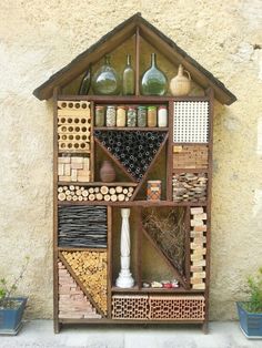 a house made out of different types of items