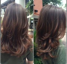 Different Type Of Layers For Hair, Short Layer Haircuts, Side Bangstyle Hair Long Layers, Long Hair Cuts Side Part, Waterfall Layers Haircut Medium Hair, Long Fine Hair With Layers, Lots Of Layers Medium Hair, Long Length Bob, Very Layered Hair Medium