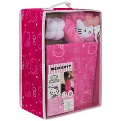 a hello kitty gift set in a pink box