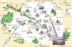 a map of paris with all the major attractions