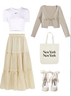 Outfit Ideas For School Fall, Cute Outfits Winter, Outfits Fall Aesthetic, Aesthetic Fall Outfits, Outfit Knit, Outfits Skirts, Modest Girly Outfits, Outfit Ideas For School, Picnic Outfit