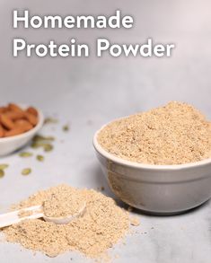 Make Your Own Protein Powder, Diy Protein Powder, Homemade Protein Shake, Rotation Diet, Homemade Protein Shakes, Organic Protein Powder, Flour Alternatives