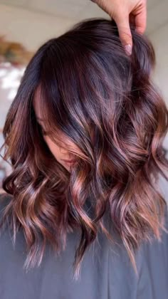 Low Maintenance Hairstyles, Copper Balayage Brunette, Cowboy Copper Hair, Copper Hair Color Ideas, Cowboy Copper, Double Braid, Copper Hair Color, Brunette Balayage Hair, Low Maintenance Hair