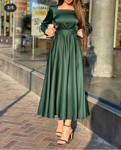 Modest Braidsmaid Dresses, Modest Cocktail Dresses, Deres Woman, Satin Party Dress Classy, Evening Dresses For Weddings Classy, Simple Prom Dress Modest, Modest Prom Dresses With Sleeves, Gaun Tulle, Prom Dress Green