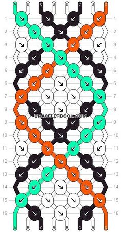 an image of the same pattern as shown in this diagram, with different colors on each side