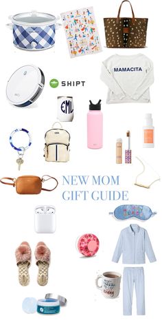 the new mom gift guide is full of cute things to put in her purses