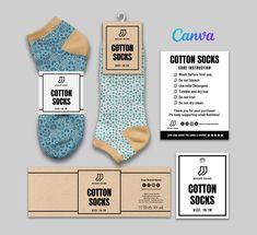 "Why this listing amongst others? This is Perfect Printable Label for Socks Products. Created and Curated to help you to your socks business! Easy to Follow, Easy Access and Editable at Canva! You can personalize it with your own logo and brand name. 8 Socks Labels From Wrap Labels to Fold over label Tags and Thank you Care Card! Each Template has Plain white and Kraft Paper Background!  8 Templates that is worth every penny specially if you're starting to build your Socks Business! Technically What will you get: 1 PDF Canva Link access of the following templates:  9\" x 2\" inches wrap label  6.125\" x 2\" inches fold over label  10\" x 3.5\" inches wrap label  9\" x 3\" inches fold over label  4.25x5.5 Socks Thank You Care Card Template  2x3.5 Socks Tag Med Template  3x3.75 Socks Tag Lar Sock Labels Free Printable, Sock Packaging Design, Socks Logo Design Ideas, Sock Design Template, Socks Label Design, Creative Socks Packaging, Packaging Socks, Sock Label, Sock Packaging