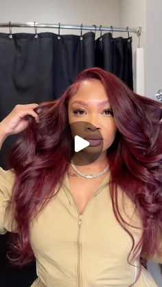 K$. on Instagram: "New fall hair! Color: loreal magenta!
 Using @Honey Hair Co. RAW hair! 20,20,and 18! Use code KIRAXO 💋" Honey Hair, Raw Hair, Fall Hair