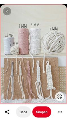 the instructions for how to make macrame bracelets on an iphone screen, with text overlay