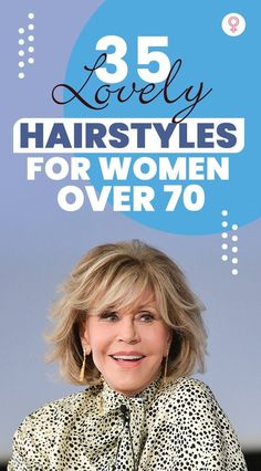 35 Lovely Hairstyles For Women Over 70: And since celebs are the poster children for hairstyle inspiration, here are the top 35 stunning hairstyles flaunted by veteran actors. So, scroll down, pick your favorite celeb, and try out that hairstyle! #hairstyle #hairstyleideas Hairstyles For Seniors, Inverted Bob Hairstyles, Over 60 Hairstyles, Stunning Hairstyles, Bob Haircut For Fine Hair, Short Hair Over 60, Haircut For Older Women, Haircut For Thick Hair, Haircuts For Fine Hair