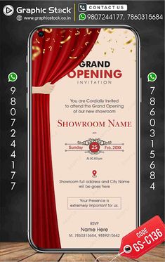 opening ceremony invitation card Invitation Card Maker, Invitation Background, All Friends, Grand Opening, Card Maker, Digital Invitations, Invitation Cards