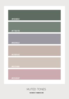 the color scheme for muted tones