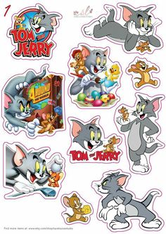 the tom and jerry stickers