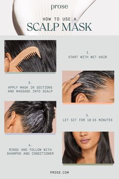 Dealing with a flaky scalpexcessive sebumor an all-too-sensitive scalpA Scalp Mask used 1-2 times/week can tackle all threeTo applyavoid your lengths and massage the product onto your scalpsection by sectionLeave for 5-15 minutesrinseand follow with your shampoo and conditionerscalpmask hairhealth customhaircare Scalp Mask, How To Grow Your Hair Faster, Loss Hair, Flaky Scalp, Back At It Again, Coconut Oil Hair, Hair Control