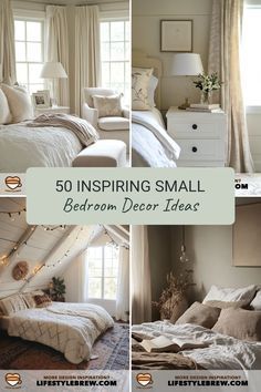 there are pictures of small bedroom decor ideas