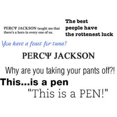 an image of a person's face with the words perce jackson on it