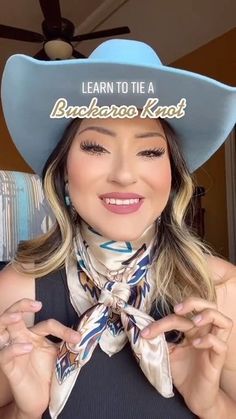 Cowgirl Scarf Westerns, Scarf Country Outfit, How To Tie A Square Knot Wild Rag, Western Silk Scarves, Western Silk Scarf, How To Tie Western Neck Scarf, Western Outfits Women Wild Rag