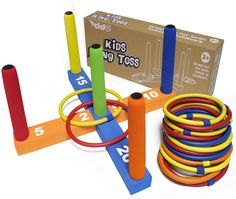 the kids's ring toss game is ready to play