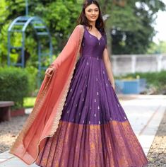 Indian Wear Long Anarkali Dress Aaraboutique2237. Plz Follow My Page Anarkali From Saree Ideas, Traditional Dresses For Wedding Indian, Saree Into Anarkali Dress, Gowns From Saree, Long Traditional Gowns Indian, Saree To Anarkali Dress Pattern, Umbrella Cut Anarkali Dress Patterns, Long Dresses Indian Style, Indian Long Frocks