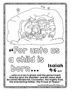 an ad for the birth of jesus and his family, which is also in english