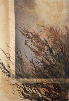 Painting by Iryna Baranova Texture Wallpaper, Abstract Texture, Vintage Tree, Antique Paper