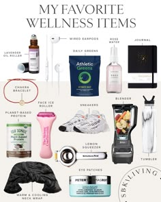 HEALTH / I'm sharing my favorite wellness items including a complete list of daily healthy habits that literally changed my life! Check out the details and how you can get started with just a few things and minutes a day. | SBK Living Beauty Things To Buy, How To Not Care, Healthy List, Selfcare Day, Self Care List, Wellness Tools, Wellness Day, Self Care Essentials