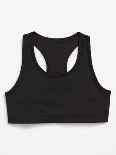 Online exclusive! Scoop neck and racerback.  Banded hem for added support and a secure fit.  Smooth, breathable jersey with four-way stretch for a full range of motion.  Go-Dry moisture-wicking technology keeps her dry & comfortable. Volleyball Stuff, Girls Sports Bras, Sports Clothes, Kids Activewear, Girls Sports, Soccer Game, High Neck Tank Top, Track Field, Workout Outfits