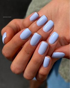 The Best Light Blue Nails Perfect For Your Next Mani; square nails! This includes light blue nails with design, light blue nails short, light blue nails acrylic, light blue nails ideas, light blue nails almond, light blue nail designs, light blue nail ideas, light blue nail art & more! This also includes blue nails ideas, blue nails acrylic, blue nails designs, blue nails aesthetic, blue nails light, baby blue nails, light blue nails coffin & more! #lightbluenails #lightbluenailswithdesign #lightbluenailsacrylic Sky Blue Gel Nails Short, Simple Nails Short Blue, Blue Periwinkle Nails, Powder Blue Short Nails, Lite Blue Nail Ideas, Light Blue Biab Nails, Birthday Nails Blue Short, Nails Light Blue Short, Summer Light Blue Nails