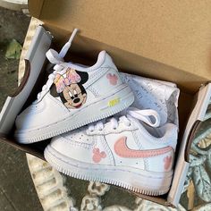 Brand new hand painted custom Air Force 1 sneakers.  If you want to make any alterations please message us your design request. Painted with Angelus leather paint for ultimate duration. All products are made to order Processing time is 2.5 weeks All shoes come directly from nike. Please be sure of your size before placing your order! We use Nikes official sizing chart, if you need to convert your size please check on their website. ALL SALES FINAL - NO REFUNDS Customized White Lace-up Sneakers, Customizable White Custom Sneakers, White Customized Lace-up Sneakers, White Custom Sneakers With Round Toe, Customizable White Sneakers With Round Toe, Customizable White Round Toe Sneakers, Pink Custom Sneakers With Round Toe, Customized Round Toe Sneakers, Customizable Pink Sneakers With Round Toe