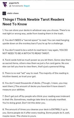 a screenshot of an email asking people to read their favorite book, the thing i think newbie tarot readers need to know