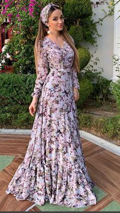 Casual Maxi Dress Outfit, Frill Maxi Dress, Girls Boutique Dresses, Long Summer Dress, Beautiful Maxi Dresses, Elegant Dresses Classy, Trendy Dress Outfits, Designer Party Wear Dresses