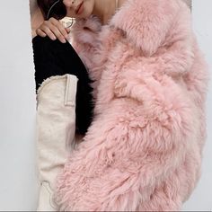 S Or M Sakura Pink Color Pink Color, Fur Coat, Jackets & Coats, Jackets For Women, Womens Sizes, Pink, Women Shopping, Color