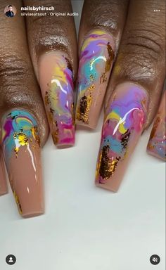 Birthday Glam Nails, Neon Nails Acrylic, Nail Art Step By Step, Trending Nail Colors, Nail Colors And Designs, Art Step By Step, Sassy Nails, Dope Nail Designs