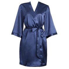 New! Dark Blue Satin Robe. Satin Construction. Wrap Front Tie Waist. Mini Length. Relaxed Fit. Size S/M. Similar Style To Brands Like: Reformation, Bhldn, Anthropologie, For Love & Lemons, Free People, Rouje, Gimaguas, Paloma Wool And Lisa Says Gah! Fancy Robes, Satin Bridal Robe, Pretty Robes, Blue Satin Dress, Silk Robes, Dr Closet, Bridesmaid Dressing Gowns, Bridal Robe, Lisa Says Gah