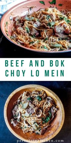 15-Minute Beef and Bok Choy Lo Mein. Faster than your delivery guy can get to your door!