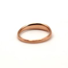 14k Comfortable Gold Ring Handcrafted | VicStone.NYC Yellow Gold Dome Promise Ring With Round Band, Wedding Ring With Smooth Bezel In 14k Gold, Timeless Promise Ring With Shiny Finish, Minimalist Promise Ring With Polished Edges, Timeless Rings With Shiny Finish As Gift, Classic Open Ring Bands For Promise, Heirloom Rose Gold Stackable Rings Stamped 14k, Timeless Shiny Finish Rings For Gifts, Gift Round Band Ring With Shiny Finish