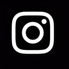 the instagram logo is shown in white on a black background, and it appears to be an instagram button