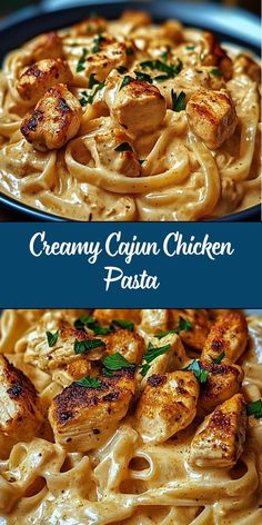 This Creamy Cajun Chicken Pasta is a spicy, flavorful, and comforting dish. Juicy Cajun-seasoned chicken is combined with tender pasta in a creamy sauce, packed with bell peppers, garlic, and Parmesan. This one-pot dish is easy to prepare and makes for an irresistible dinner with a little kick! Food Dinner Ideas Healthy, Easy Dinner For Work, One Pot Creamy Cajun Chicken Pasta, Copycat Chili’s Cajun Pasta, Gluten Free Cajun Pasta, Creamy Cajun Chicken Alfredo Pasta, Easy Creamy Cajun Chicken Pasta, Cheesecake Factory Cajun Chicken Pasta, Cajun Linguine Pasta