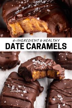 If you’re looking for a vegan, gluten-free, and refined sugar-free sweet treat that’s perfect for gifting or snacking, these 4-ingredient date caramels are your answer! They’re rich, chewy, and coated in decadent chocolate—the perfect healthy dessert or sweet snack. Plus, they’re no-bake and easy to make! Desserts With Dates, Date Recipes Healthy, Refined Sugar Free Desserts, 4 Ingredient Cookies, Healthy Candy, Sugar Free Treats, Classic Candy, Candy Thermometer, 4 Ingredient